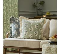 Sanderson Sessile Leaf Square Ruffle Cushion Cover