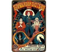 Sanderson Sisters Live Back From The Dead Tin Retro Look 20X30 CM Decoration Crafts Sign for Home Kitchen Bathroom Farm Garden Garage Inspirational Quotes Wall Decor