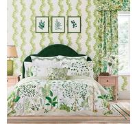 'Sycamore & Oak' Cotton Sateen Duvet Cover Set Sanderson Green King