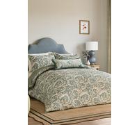 'Tilia Lime' Cotton Duvet Cover Set Sanderson Teal Double