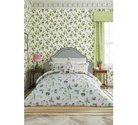 Sanderson Woodland Chorus Duvet Cover Set King Size Blue Grey