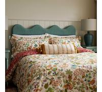 Sanderson x National Trust Birds & Berries Super Kingsize Duvet Cover SET, Rowan Berry