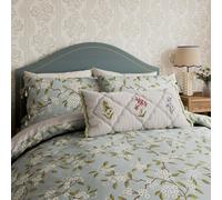 Sanderson x National Trust Damson Blossom Double Duvet Cover SET, Porcelain
