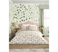 Sanderson X National Trust Pure Cotton Rubus Bedding Set Raspberry