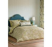 Sanderson X National Trust Pure Cotton Tila Lime Bedding Set - DBL - Gold, Gold