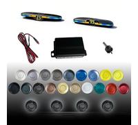 SANDETOUN New Feature Rear Parking Sensor with Selectable Distance in Feet, Bidirectional Display Options, and Customizable Numeric Orientation And there are 18 color probes to choose from(Black)