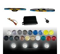 SANDETOUN New Feature Rear Parking Sensor with Selectable Distance in Feet, Bidirectional Display Options, and Customizable Numeric Orientation And there are 18 color probes to choose from(White)