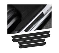 Sandfren Car Door Sill Protector, 4PCS Anti-Scratch & Waterproof Auto Door Edge Step Threshold Protection, Vehicle Exterior Entry Guard Cover, Universal for SUV Sedan Truck (Pure Black)