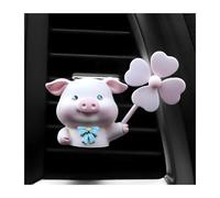 Sandfren Cute Pig Car Air Vent Clip, Creative Rotating Windmill Vehicle Dashboard Air Outlet Trim Clamp, Cartoon Fan Funny Auto Interior Vent Decorations, Universal for Camper SUV Sedan