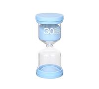 Sandglass Timer 30 Minutes Blue Hourglass sandy clock for kids children Time Management Assistant for kitchen classroom game Living Room Office Home Decoration half an hour