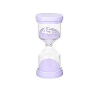 Sandglass Timer 45 Minutes Purple Hourglass sandy clock for kids children Time Management Assistant for kitchen classroom game Living Room Office Home Decoration long time