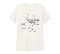 Sandhill Crane Bird Ornithology Premium T-Shirt