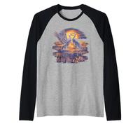 Sandhill Crane - Majestic Bird Lover Design Raglan Baseball Tee