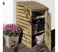 sandiacre wooden garden box storage bin in natural