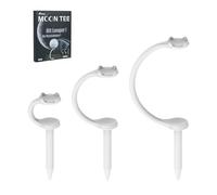 SANDIAN, 50 pcs Pack, Plastic Golf Tees, Curved Flexible Unbreakable, 4 Prong Head for Less Backspin Hit Longer, Enhance Accuracy, Less Resistance on Impact, Polycarbonate (MT)