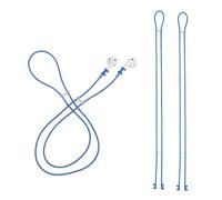 Sandian Anti-Lost Earbuds Strap for Wireless Earphones, Compatible with AirPods, Soundcore, TAGRY, JBL, Stretch Fit 4mm-11mm [Blue]