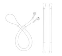 Sandian Anti-Lost Earbuds Strap for Wireless Earphones, Universal Compatibility with AirPods, Soundcore, and Most Earbuds, 38.6 Inches, Soft Silicone Material, Lightweight 0.23 oz [White]