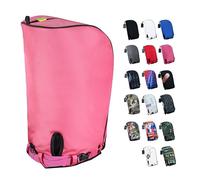 SANDIAN, Pink Color, Golf Bag Rain Hood Cover for Standard Size, Waterproof 1260D Oxford Polyester, 12x20 Inches, Padded Protection, PU Coated, Two Sided Zipper, Adjustable Buckle Lock Fasteners