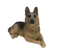 Sandicast Small Size German Shepherd Sculpture, Lying