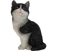 Sandicast SS30402 Small Size Tuxedo American Shorthair Cat Sculpture