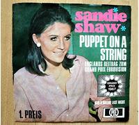 Sandie Shaw - Shaw, Sandie / Puppet On A String / Englands Beitrag zum Grand Prix Eurovision / Grand Prix 1967 / Had A Dream Last Night / 1967 / Bildhülle / PYE # HT 300081 / Deutsche Pressung / 7 Zoll Vinyl Single-Schallplatte SP /