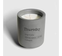 SanDiego65 Luxury, Mood Enhancing, Day of The Week Scented Candle Chic Scandinavian Design Gift, Home Decor, self Care Plastic Free Packaging (Thursday Candle)