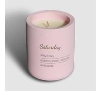SanDiego65 Luxury, Mood Enhancing, Day of The Week Scented Candle Chic Scandinavian Design Gift, Home Decor, self Care Plastic Free Packaging (Saturday Candle)