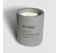 SanDiego65 Luxury, Mood Enhancing, Day of The Week Scented Candle Chic Scandinavian Design Gift, Home Decor, self Care Plastic Free Packaging (Friday Candle)