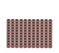 Sanding Bands 12.7mm, 100pcs Drum Sleeves Set 80/180/240 Grit for Rotary Tools, Carborundum Abrasive Loops for Metal Wood Polishing Grinding Deburring Cleaning Rust Removal with 3.17mm Shank