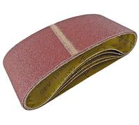 Sanding Belt 100mm X 610mm 80 Grit (Pk5), Abrasive Colour Maroon, Abrasive Grade P80, Abrasive Type Belt, Length 610mm, Toolpak - 100 X 610mm Sanding Belts, Width 100mm, Weight 385G