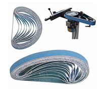 Sanding Belt, 10Pcs 330 * 10MM Abrasive Sanding Belt 40/60/80/120Grit Sander Abrasive Belt Tool for Wood Furniture Metal Grinding Polishing Sandpaper(13x457mm,P40)
