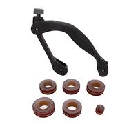 Sanding Belt Holder, ABS Handheld Sanding Tool, Bow Sander with Adjustable Screw for Wood Metal Polishing, Includes 6 Rolls Sandpaper in 5 Grits 150 to 600