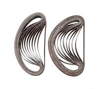 Sanding Belt Set 13x457mm Aluminum Oxide Finger Sander Belts Mixed Grit 40 60 80 120 for Detail Sanders Power Tool Accessories