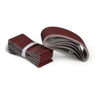 Sanding Belts, 10 Pcs 100 * 610mm 40-800 Grits Sandpaper Abrasive Bands for Sander Power Rotary Tools Belt Sander(10Pcs 800 Grit)