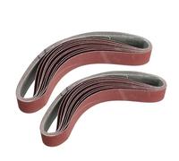 Sanding Belts 10pcs 760mm Sanding Belts for Angle Grinder Belt Sander Attachment Abrasive Tools 40 to 1000 Grit(240 Grit)
