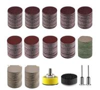 Sanding Belts 364 PCS 1 Inch Sandpaper Wet Dry Sander Sheets with Backing Pad and Soft Foam Buffering Pad, 60 to 10000 Grits Grinding Abrasive