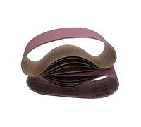 Sanding Belts 610 x 100 mm, Abrasive Belts Set 5 Each of 80/120/150/240/400 Grits Belt Sander Sandpaper for Metal Wood and Paint Sharpening Grinding Polishing Derusting (25 Pieces)