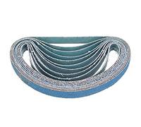 Sanding Belts MASO 13mm x 457mm 60 Grits Power Tool Sander Abrasive Sanding Belts Metal Grinding Sanding Belts for Power Tool Sander - Pack of 10pcs for Grinding Sharpening Derusting Stripping
