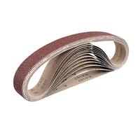 Sanding Belts | Pack of 12 | 40 x 760 mm | 2 Grits Each 40/60/80/120/180/240 | Suitable for Belt Sanders | Sanding Belt Mixpack | by FD-Workstuff