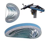 Sanding Belts SUPERTOOL 13mm x 457mm 80 Grits Power Tool Sander Abrasive Sanding Belts Metal Grinding Sanding Belts for Power Tool Sander - Pack of 10pcs