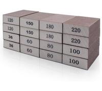 Sanding Block - 16PCS Wet and Dry Sandpaper Hard Sanding Sponges, 36/60/80/100/120/150/180/220 Grits Sanding Blocks, Suitable for Wood, Metal, Wall Polishing, and Handcraft Sanding Accessories