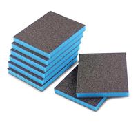 Sanding Block 8Pack Double-Sided Sanding Sponge,Wet Dry Blocks 60-320#,Washable Assortment For Curved Wood,Paint,Drywall,Metal(8pcs-Mixed Set)