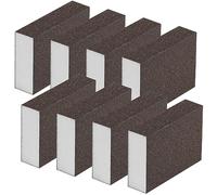 Sanding Block Wet and Dry Dual Use Coarse and Fine Sanding Blocks Washable and Reusable Sanding Sponges 100/220 Grits Sanding Sponge Pads for Metal Wood Steel 8pcs