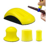 Sanding Blocks 1/2/3/5 Inch Hook and Loop Sanding Block 4 Pcs Hand Sanding Block for Wood Furniture Restoration Home Arts and Crafts