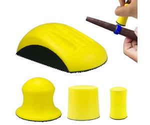 Sanding Blocks 1/2/3/5 Inch Hook and Loop Sanding Block 4 Pcs Hand Sanding Block for Wood Furniture Restoration Home Arts and Crafts