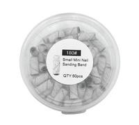 Sanding Cap Bands Suitable For Electric Manicure Machine Nail Drill Grinding Bit Files Pedicure Tool Polish Removing Set Tools Professional Salon Home Beauty Salon Stainless Steel Bearing Art Sanding
