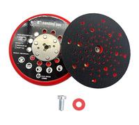 Sanding Disc 150 mm Multi-Hole Pad for Bosch GET 75-150, 6 Inch 72-Hole PU Velcro Backing Pad Hook and Loop, Compatible with Bosch RSM6045 Sanding Disc, with Screws and Red Seal