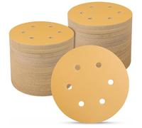 Sanding Discs 150mm 100 Pcs, 400 Grit 6 inch 6 Holes Hook and Loop Orbital Sander Discs, Sanding Pads for Random Orbital Sander Pads and All Oscillating Tools