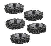 Sanding Discs, 5pcs 2inch 50mm Poly Strip Disc Roll Lock Grinding Wheel Rust Paint Remover for Surface Preparation Conditioning and Finishing(Black)