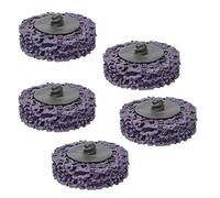 Sanding Discs, 5pcs 2inch 50mm Poly Strip Disc Roll Lock Rust Paint Remover for Surface Preparation Conditioning and Finishing, Grinding Wheel